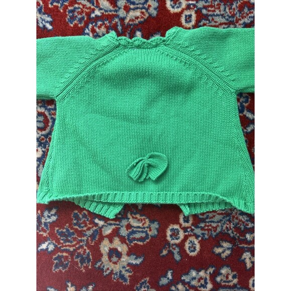 Vtg Carraig Donn Cotton Hand-Knit St. Patrick’s Day Shamrock 0-3 Months - Picture 3 of 5